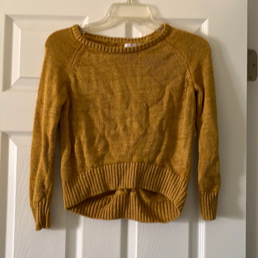 Golden yellow sweater